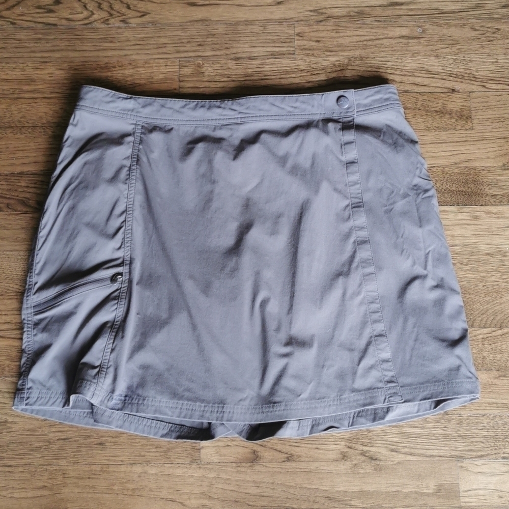 𝅺LL Bean Skort Grey Adjustable Waist Plus 16
